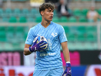 Sebastiano Desplanches of Palermo FC is in action during the Serie B match between Palermo and Cittadella at the Stadio ''Renzo Barbera'' in...