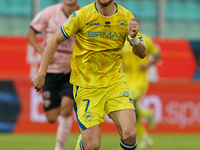 Luca Pandolfi of As Cittadella is in action during the Serie B match between Palermo and Cittadella at the Stadio ''Renzo Barbera'' in Paler...