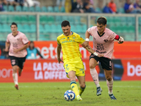 Luca Pandolfi of As Cittadella is in action during the Serie B match between Palermo and Cittadella at the Stadio ''Renzo Barbera'' in Paler...