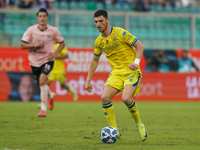 Luca Pandolfi of As Cittadella is in action during the Serie B match between Palermo and Cittadella at the Stadio ''Renzo Barbera'' in Paler...