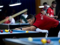 Lorna Micallef from the Malta blackball ladies national team performs during one of the events at the inaugural IBF World Blackball Champion...