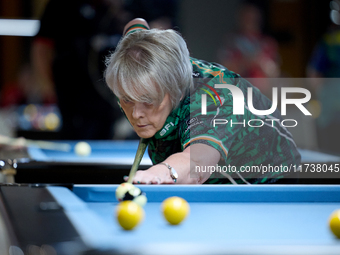 A Blackball female player from the Blackball Federation of Ireland ladies national team performs during one of the events at the inaugural I...