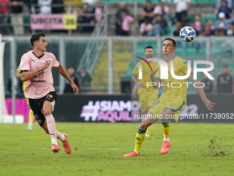 Francesco Amatucci of AS Cittadella plays during the Serie B match between Palermo and Cittadella at the Stadio ''Renzo Barbera'' in Palermo...