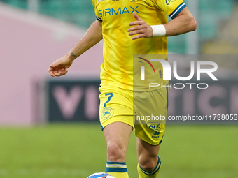 Luca Pandolfi of As Cittadella is in action during the Serie B match between Palermo and Cittadella at the Stadio ''Renzo Barbera'' in Paler...