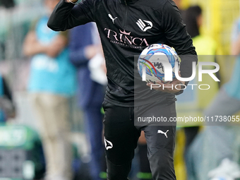 Alessio Dionisi, head coach of Palermo FC, watches the Serie B match between Palermo and Cittadella at the Stadio ''Renzo Barbera'' in Paler...