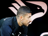 Alessio Dionisi, head coach of Palermo FC, watches the Serie B match between Palermo and Cittadella at the Stadio ''Renzo Barbera'' in Paler...