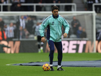 Arsenal Assistant Coach Carlos Cuesta is present during the Premier League match between Newcastle United and Arsenal at St. James's Park in...