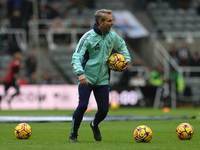 Arsenal Assistant Manager Albert Stuivenberg is present during the Premier League match between Newcastle United and Arsenal at St. James's...