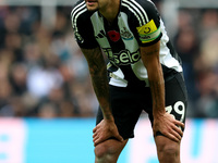 Bruno Guimaraes of Newcastle United plays during the Premier League match between Newcastle United and Arsenal at St. James's Park in Newcas...