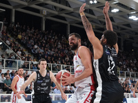 Nikola Mirotic of EA7 Emporio Armani Milano is in action during the match between Dolomiti Energia Trentino and EA7 Emporio Armani Milano in...