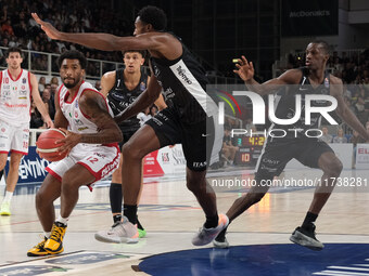 Armoni Brooks of EA7 Emporio Armani Milano is in action during the match between Dolomiti Energia Trentino and EA7 Emporio Armani Milano, re...