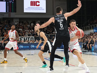 Fabien Causeur of EA7 Emporio Armani Milano carries the ball during the match between Dolomiti Energia Trentino and EA7 Emporio Armani Milan...