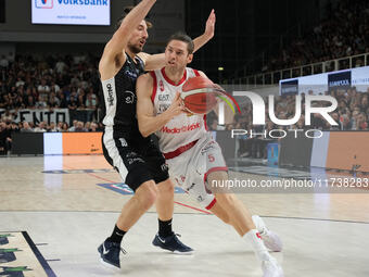 Fabien Causeur of EA7 Emporio Armani Milano is in action during the match between Dolomiti Energia Trentino and EA7 Emporio Armani Milano, r...