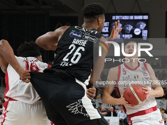 Fabien Causeur of EA7 Emporio Armani Milano is in action during the match between Dolomiti Energia Trentino and EA7 Emporio Armani Milano, r...