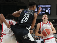 Fabien Causeur of EA7 Emporio Armani Milano is in action during the match between Dolomiti Energia Trentino and EA7 Emporio Armani Milano, r...