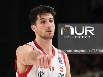 Leandro Bolmaro of EA7 Emporio Armani Milano is in action during the match between Dolomiti Energia Trentino and EA7 Emporio Armani Milano,...