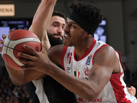 Zach Le Day of EA7 Emporio Armani Milano is in action during the match between Dolomiti Energia Trentino and EA7 Emporio Armani Milano, regu...