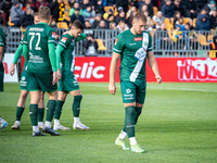 Szymon Krocz participates in the game between Wieczysta Krakow and Olimpia Grudziadz in Krakow, Poland, on November 3, 2024. This is a Betcl...