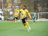 Lisandro Semedo participates in the game between Wieczysta Krakow and Olimpia Grudziadz in Krakow, Poland, on November 3, 2024. This is a Be...