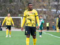 Lisandro Semedo participates in the game between Wieczysta Krakow and Olimpia Grudziadz in Krakow, Poland, on November 3, 2024. This is a Be...