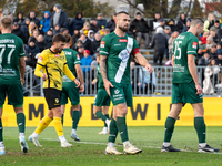 Damian Kostkowski participates in the game between Wieczysta Krakow and Olimpia Grudziadz in Krakow, Poland, on November 3, 2024. This is a...