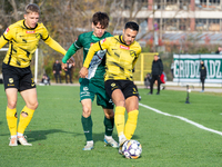 Manuel Torres participates in the game between Wieczysta Krakow and Olimpia Grudziadz in Krakow, Poland, on November 3, 2024. This is a Betc...