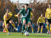 Bartosz Zbiciak participates in the game between Wieczysta Krakow and Olimpia Grudziadz in Krakow, Poland, on November 3, 2024. This is a Be...