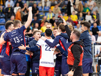 Zaksa plays during a match of the PLUS Liga between Stal Nysa and ZAKSA Kedzierzyn Kozle in Nysa, Poland, on November 3, 2024. (