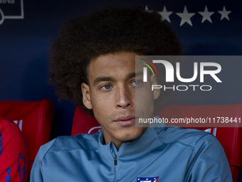 Axel Witsel of Atletico de Madrid sits on the bench during the La Liga EA Sports 2024/25 football match between Atletico de Madrid and UD La...