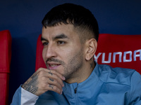 Angel Correa of Atletico de Madrid sits on the bench during the La Liga EA Sports 2024/25 football match between Atletico de Madrid and UD L...