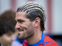 Rodrigo De Paul of Atletico de Madrid enters the field during the La Liga EA Sports 2024/25 football match between Atletico de Madrid and UD...