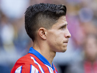 Giuliano Simeone of Atletico de Madrid enters the field during the La Liga EA Sports 2024/25 football match between Atletico de Madrid and U...