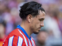 Jose Gimenez of Atletico de Madrid enters the field during the La Liga EA Sports 2024/25 football match between Atletico de Madrid and UD La...