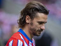 Antoine Griezmann of Atletico de Madrid enters the field during the La Liga EA Sports 2024/25 football match between Atletico de Madrid and...