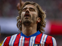 Antoine Griezmann of Atletico de Madrid appears disappointed during the La Liga EA Sports 2024/25 football match between Atletico de Madrid...