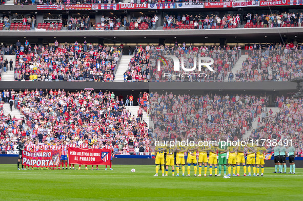 During the La Liga EA Sports 2024/25 football match between Atletico de Madrid and UD Las Palmas at Estadio Riyadh Air Metropolitano in Madr...