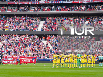 During the La Liga EA Sports 2024/25 football match between Atletico de Madrid and UD Las Palmas at Estadio Riyadh Air Metropolitano in Madr...