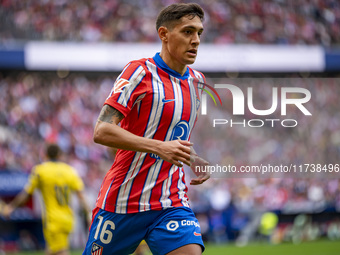 Nahuel Molina of Atletico de Madrid is seen during the La Liga EA Sports 2024/25 football match between Atletico de Madrid and UD Las Palmas...