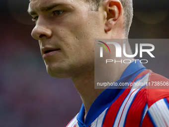 Alexander Sorloth of Atletico de Madrid is seen during the La Liga EA Sports 2024/25 football match between Atletico de Madrid and UD Las Pa...