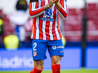 Jose Gimenez of Atletico de Madrid greets the fans during the La Liga EA Sports 2024/25 football match between Atletico de Madrid and UD Las...