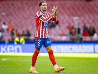 Jose Gimenez of Atletico de Madrid greets the fans during the La Liga EA Sports 2024/25 football match between Atletico de Madrid and UD Las...