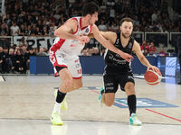 Jordan Ford of Dolomiti Energia Trentino is in action during the match between Dolomiti Energia Trentino and EA7 Emporio Armani Milano, regu...