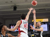 Toto Forray of Dolomiti Energia Trentino is in action during the match between Dolomiti Energia Trentino and EA7 Emporio Armani Milano, regu...