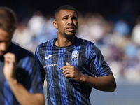 Isak Hien of Atalanta BC warms up before the Serie A match between SSC Napoli and Atalanta BC at Stadio Diego Armando Maradona Naples Italy...