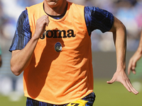 Charles De Ketelaere of Atalanta BC warms up before the Serie A match between SSC Napoli and Atalanta BC at Stadio Diego Armando Maradona Na...