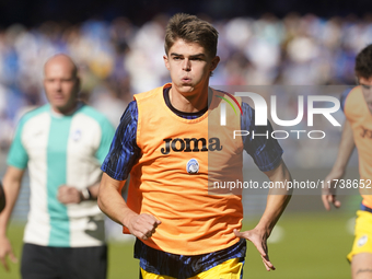 Charles De Ketelaere of Atalanta BC warms up before the Serie A match between SSC Napoli and Atalanta BC at Stadio Diego Armando Maradona Na...