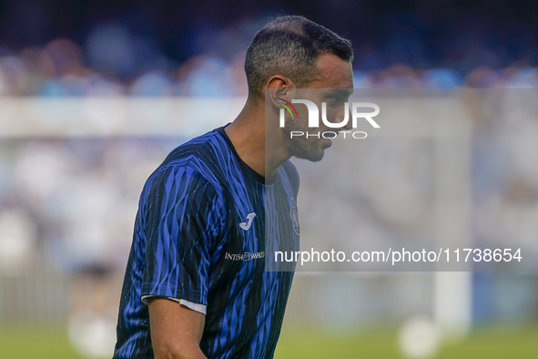 Davide Zappacosta of Atalanta BC during the Serie A match between SSC Napoli and Atalanta BC at Stadio Diego Armando Maradona Naples Italy o...