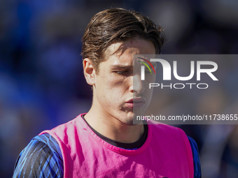 Nicolo Zaniolo of Atalanta BC during the Serie A match between SSC Napoli and Atalanta BC at Stadio Diego Armando Maradona Naples Italy on 3...