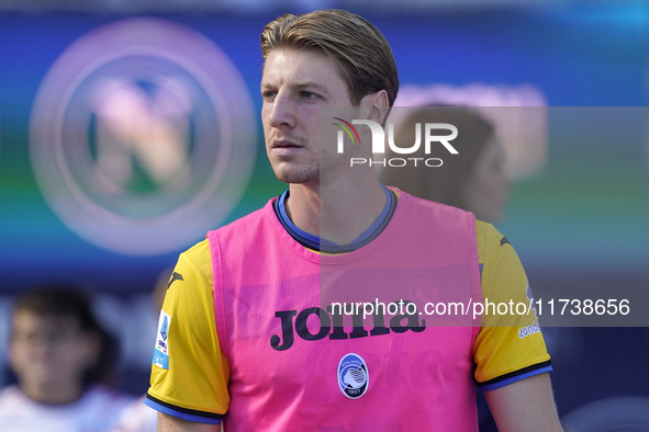 Marco Brescianini of Atalanta BC during the Serie A match between SSC Napoli and Atalanta BC at Stadio Diego Armando Maradona Naples Italy o...