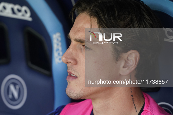 Nicolo Zaniolo of Atalanta BC during the Serie A match between SSC Napoli and Atalanta BC at Stadio Diego Armando Maradona Naples Italy on 3...